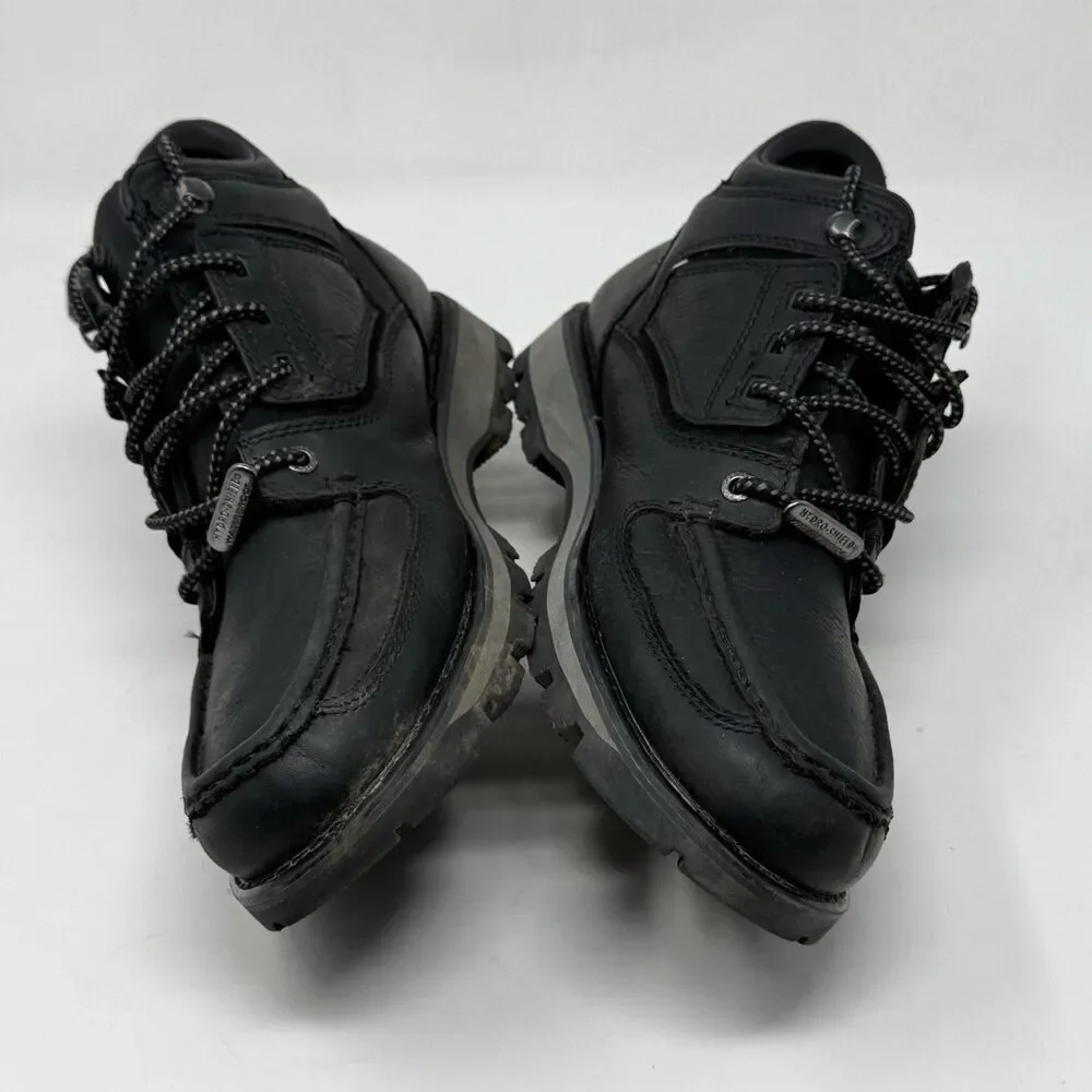 Rockport XCS Waterproof Chukka Boots Mens 8 W Wide Black Leather Preppy Gorpcore
